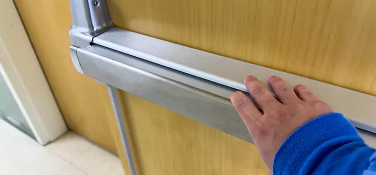 Installing a Push Bar on a Door Lawrence